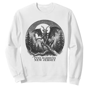 Jersey Devil Playing Dart Sweatshirt Gothic Horror Gift Pine Barrens New Jersey TS12 White Print Your Wear
