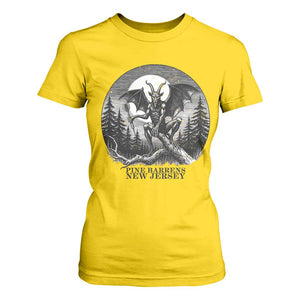 Jersey Devil Playing Dart T Shirt For Women Gothic Horror Gift Pine Barrens New Jersey TS12 Daisy Print Your Wear