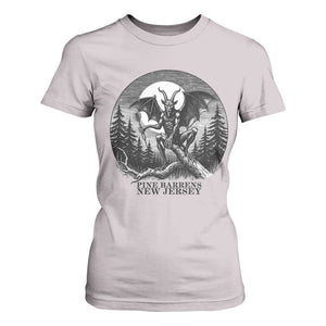 Jersey Devil Playing Dart T Shirt For Women Gothic Horror Gift Pine Barrens New Jersey TS12 Ice Gray Print Your Wear