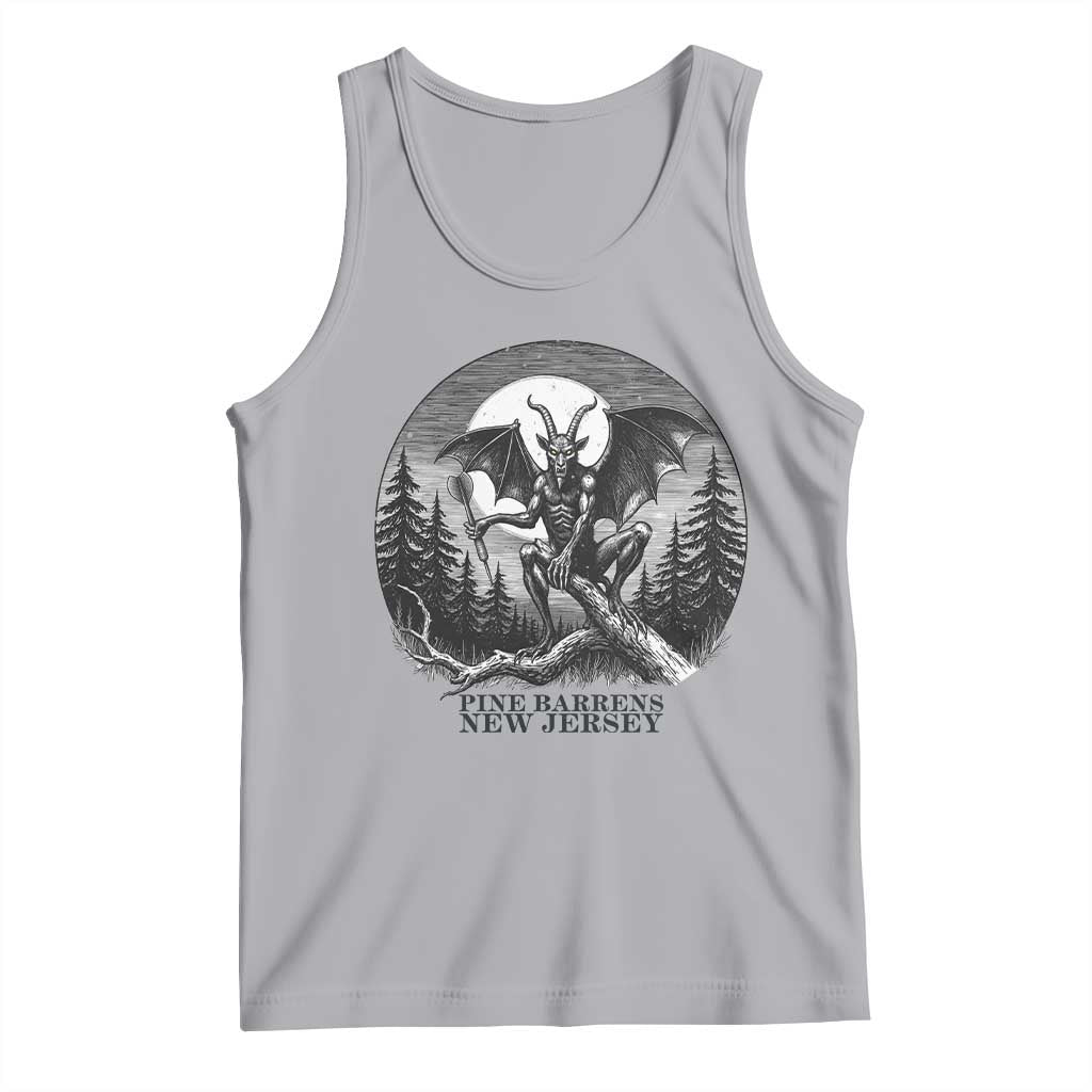Jersey Devil Playing Dart Tank Top Gothic Horror Gift Pine Barrens New Jersey TS12 Athletic Heather Print Your Wear