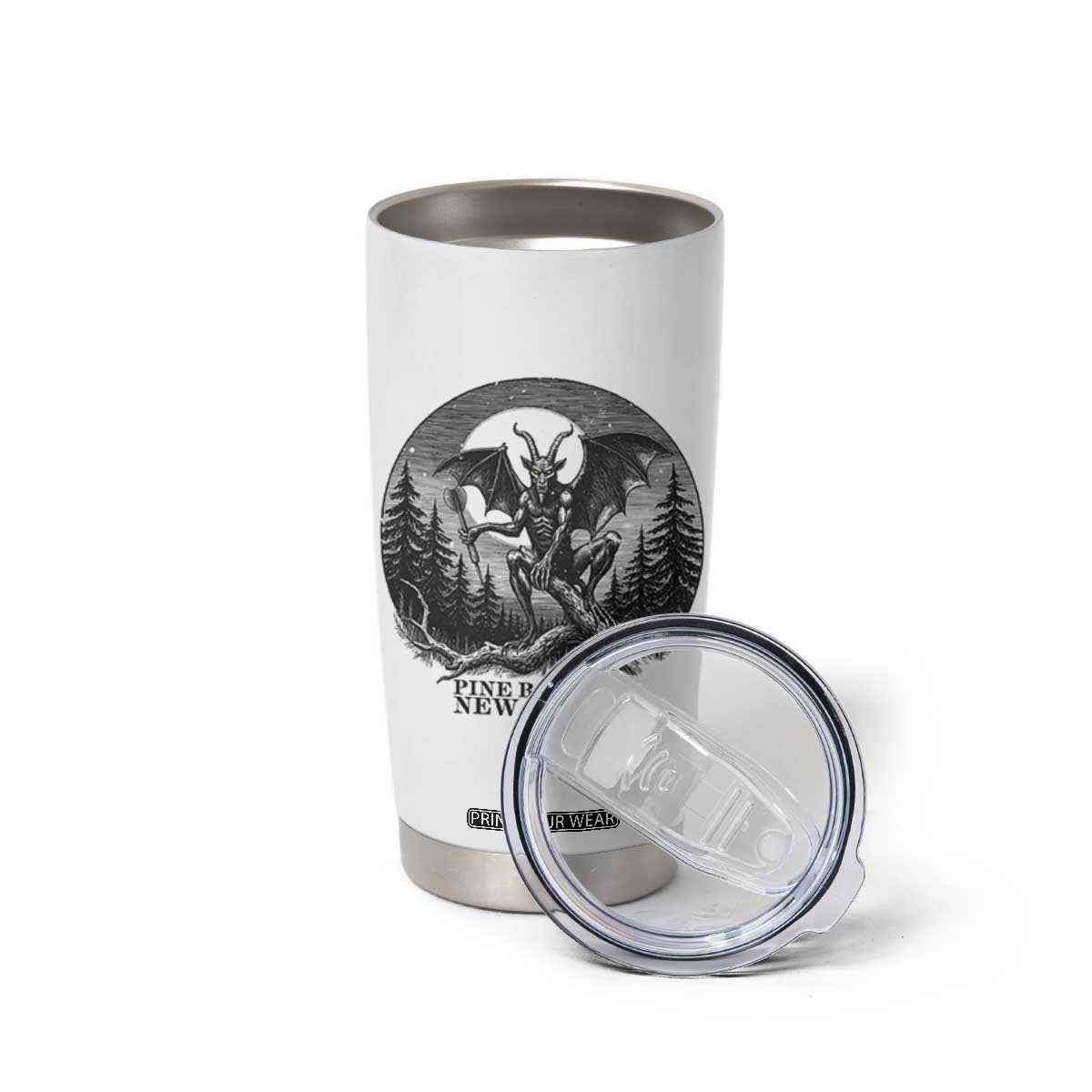 Jersey Devil Playing Dart Tumbler Cup Gothic Horror Gift Pine Barrens New Jersey TS12 Print Your Wear