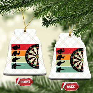 Funny Bigfoot Dart Player Crytid Sunset Retro Vintage Ceramic Ornament Dartist Gift TS12 Print Your Wear