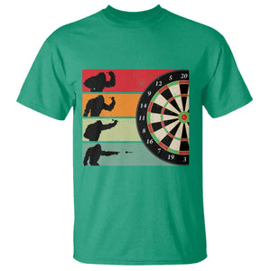 Funny Bigfoot Dart Player Crytid Sunset Retro Vintage T Shirt Dartist Gift TS12 Irish Green Print Your Wear