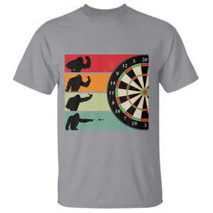 Funny Bigfoot Dart Player Crytid Sunset Retro Vintage T Shirt Dartist Gift TS12 Sport Gray Print Your Wear