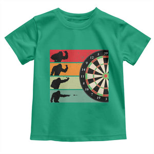 Funny Bigfoot Dart Player Crytid Sunset Retro Vintage Toddler T Shirt Dartist Gift TS12 Irish Green Print Your Wear