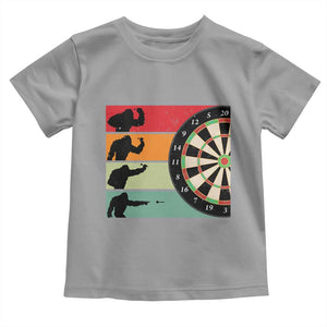 Funny Bigfoot Dart Player Crytid Sunset Retro Vintage Toddler T Shirt Dartist Gift TS12 Sport Gray Print Your Wear
