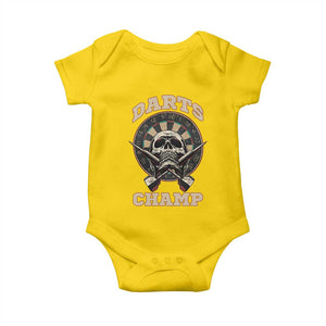 Darts Player Champion Baby Onesie Skull Dartboard Retro Style TS12 Daisy Print Your Wear