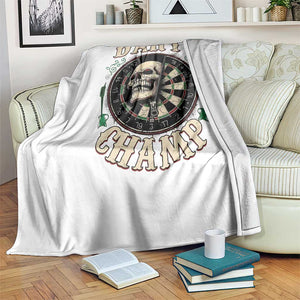 Skull Dartboard Retro Vintage Throw Blanket Darts Player Champion Gift TS12 Print Your Wear