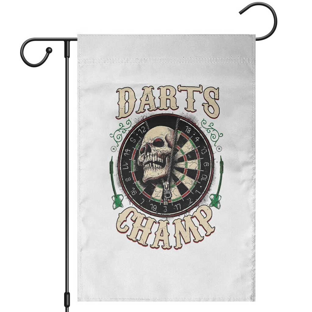 Skull Dartboard Retro Vintage Garden Flag Darts Player Champion Gift TS12 White Print Your Wear