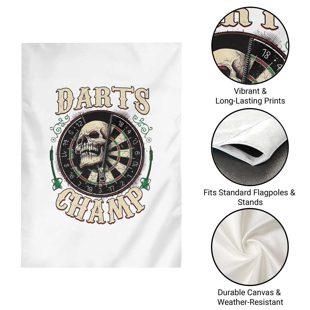 Skull Dartboard Retro Vintage Garden Flag Darts Player Champion Gift TS12 Print Your Wear