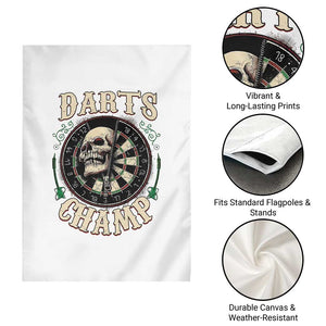 Skull Dartboard Retro Vintage Garden Flag Darts Player Champion Gift TS12 Print Your Wear