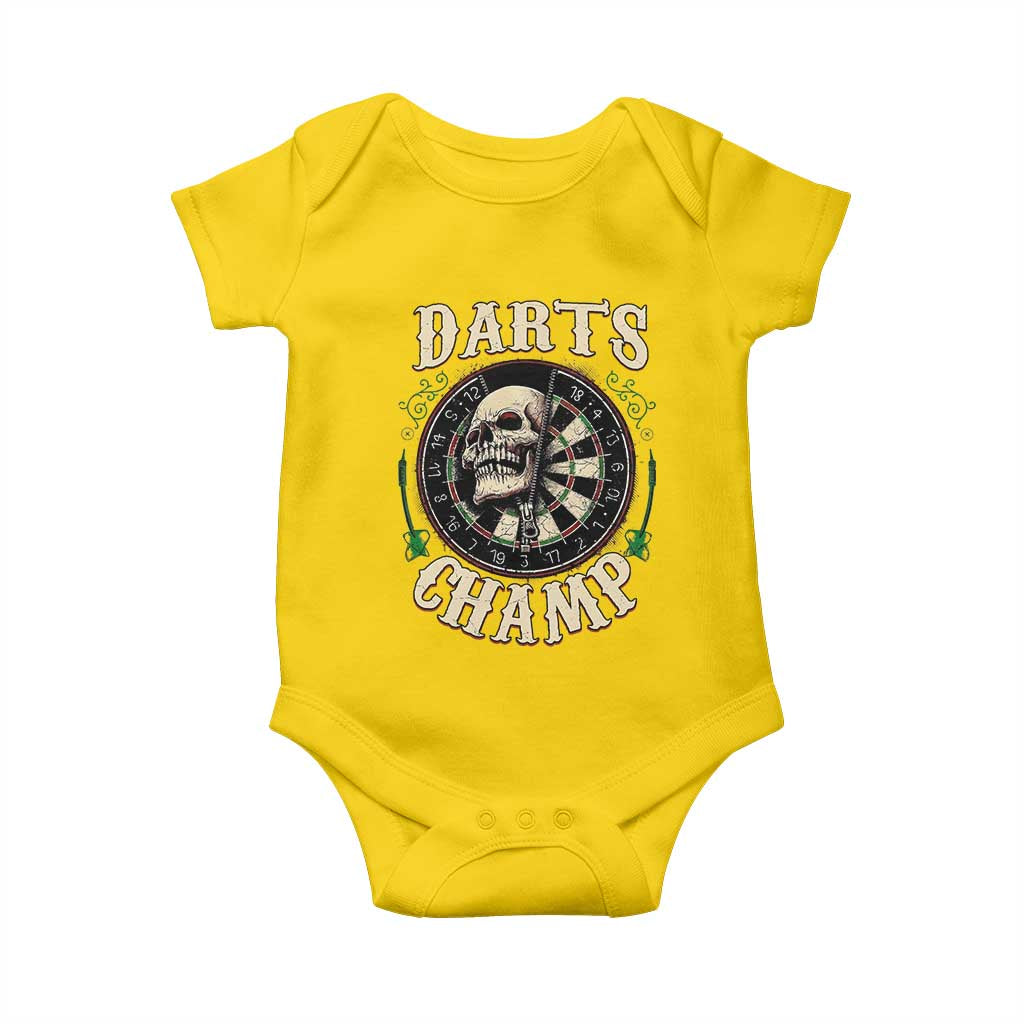 Skull Dartboard Retro Vintage Baby Onesie Darts Player Champion Gift TS12 Daisy Print Your Wear