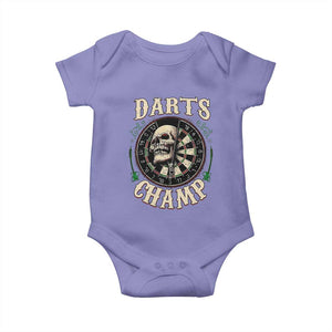 Skull Dartboard Retro Vintage Baby Onesie Darts Player Champion Gift TS12 Violet Print Your Wear
