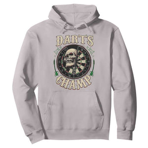 Skull Dartboard Retro Vintage Hoodie Darts Player Champion Gift TS12 Ice Gray Print Your Wear