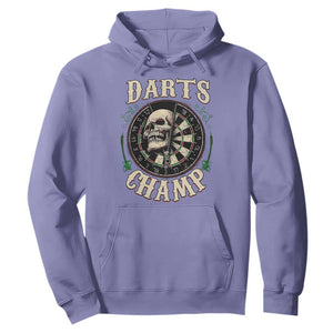 Skull Dartboard Retro Vintage Hoodie Darts Player Champion Gift TS12 Violet Print Your Wear