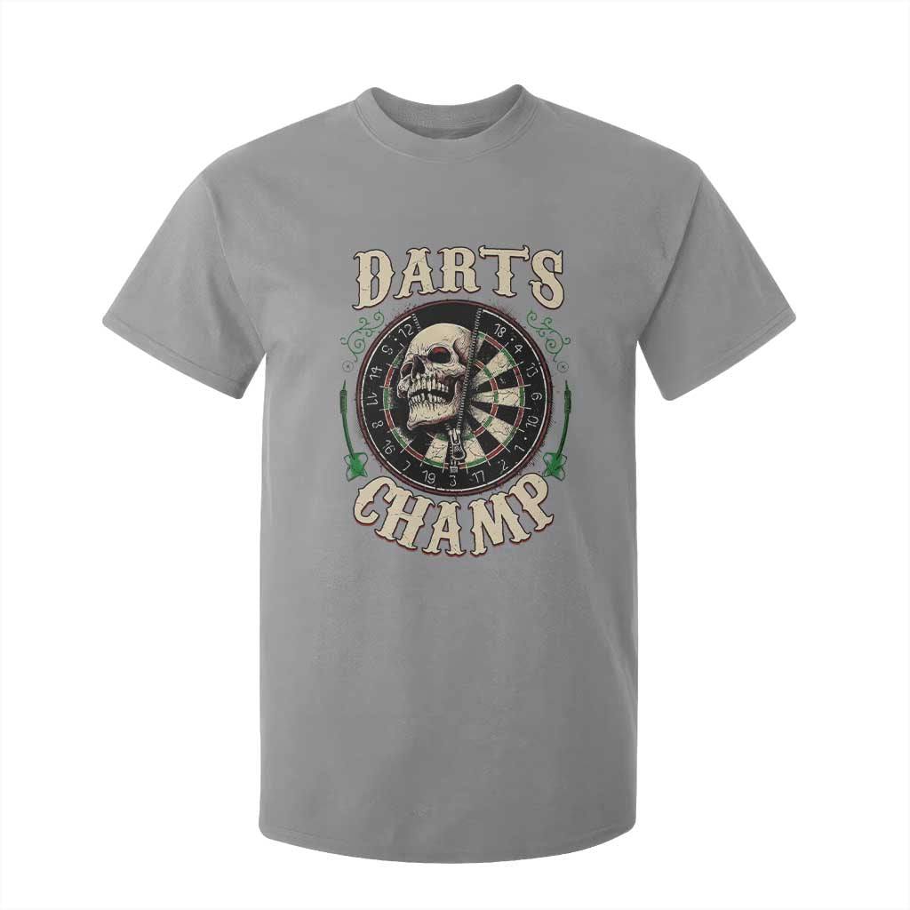 Skull Dartboard Retro Vintage T Shirt For Kid Darts Player Champion Gift TS12 Sport Gray Print Your Wear