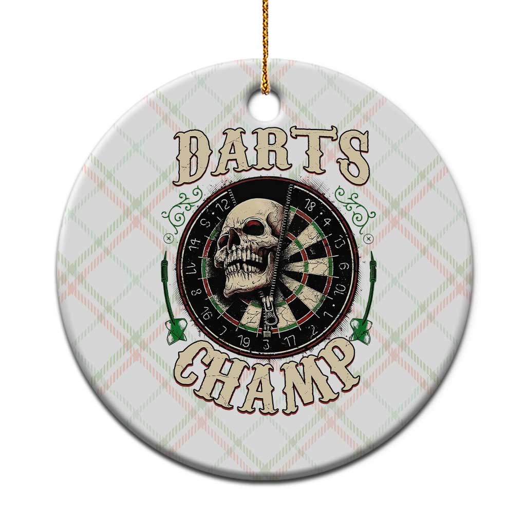 Skull Dartboard Retro Vintage Ceramic Ornament Darts Player Champion Gift TS12 1pc Christmas Plaid Print Your Wear
