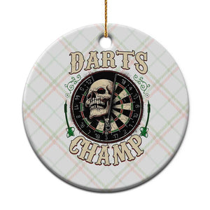 Skull Dartboard Retro Vintage Ceramic Ornament Darts Player Champion Gift TS12 1pc Christmas Plaid Print Your Wear