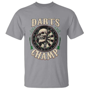 Skull Dartboard Retro Vintage T Shirt Darts Player Champion Gift TS12 Sport Gray Print Your Wear