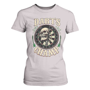 Skull Dartboard Retro Vintage T Shirt For Women Darts Player Champion Gift TS12 Ice Gray Print Your Wear