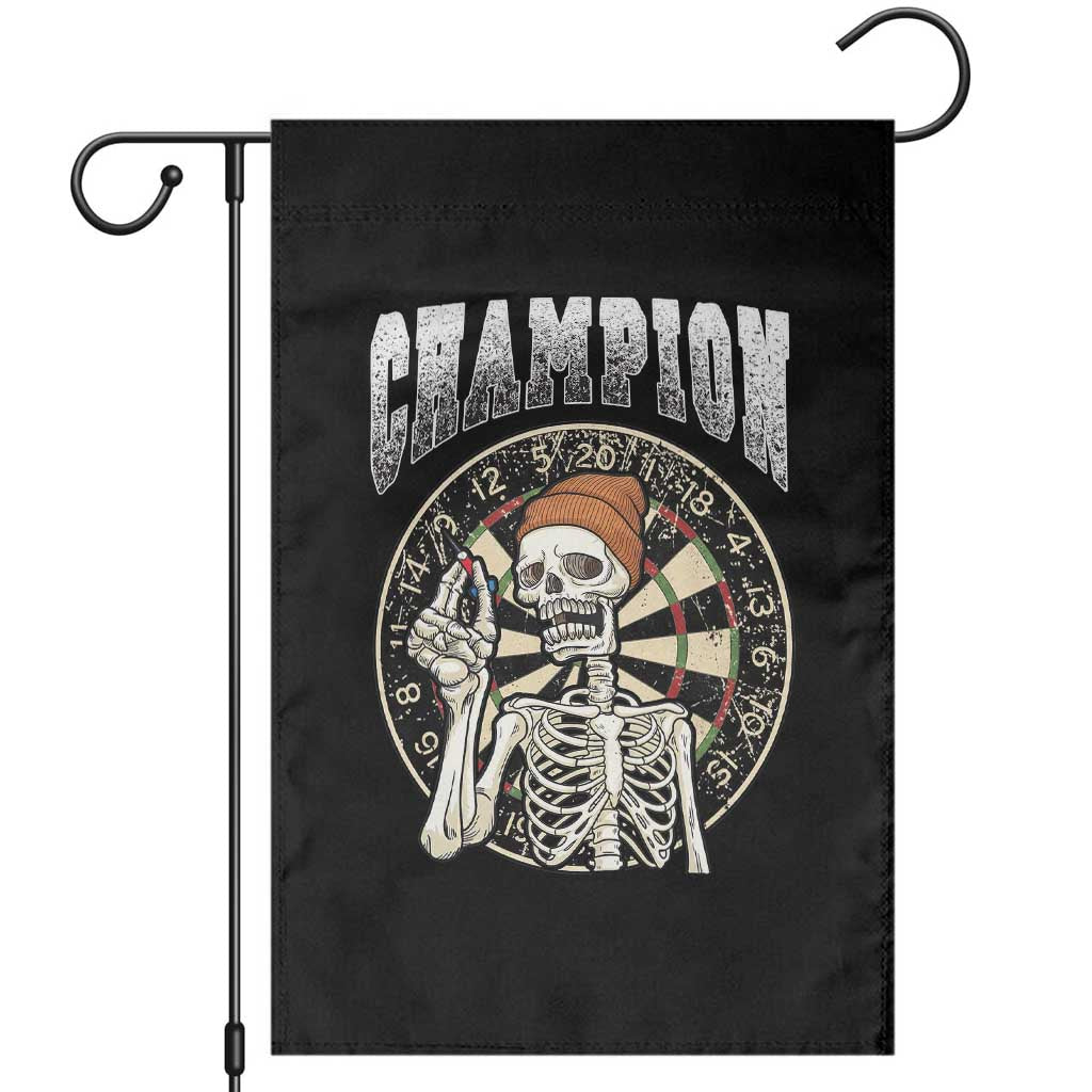 Gothic Skull Dart Master Garden Flag Funny Skeleton Dartboard Champion Gift TS12 Black Print Your Wear