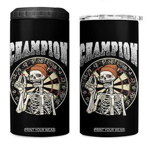 Gothic Skull Dart Master 4 in 1 Can Cooler Tumbler Funny Skeleton Dartboard Champion Gift TS12 One Size: 16 oz Black Print Your Wear