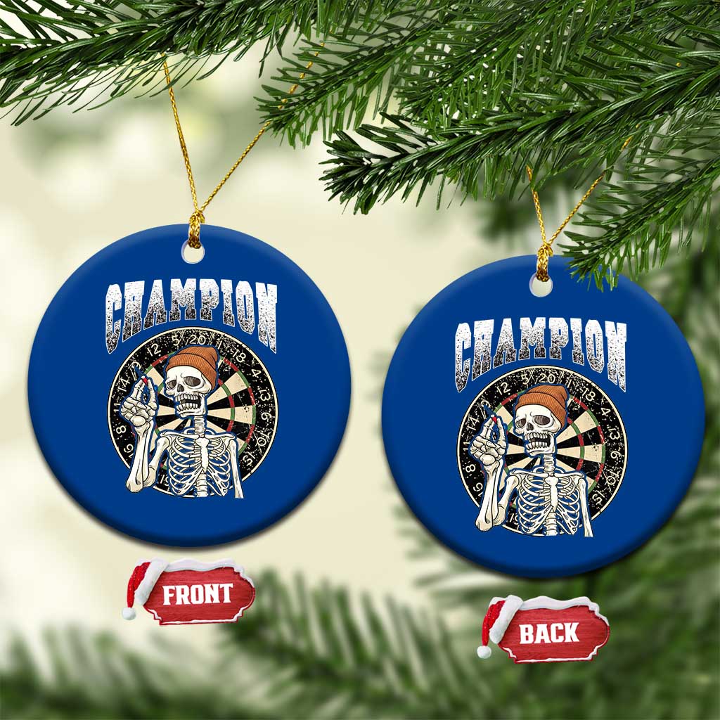 Gothic Skull Dart Master Ceramic Ornament Funny Skeleton Dartboard Champion Gift TS12 1pc Blue Print Your Wear