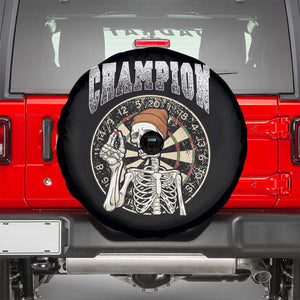 Gothic Skull Dart Master Spare Tire Cover Funny Skeleton Dartboard Champion Gift TS12 Black Print Your Wear