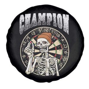 Gothic Skull Dart Master Spare Tire Cover Funny Skeleton Dartboard Champion Gift TS12 Print Your Wear