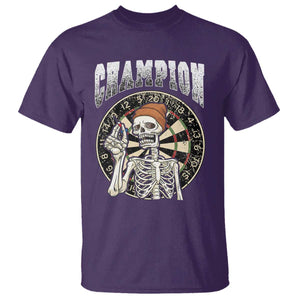 Gothic Skull Dart Master T Shirt Funny Skeleton Dartboard Champion Gift TS12 Purple Print Your Wear
