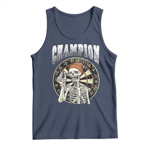 Gothic Skull Dart Master Tank Top Funny Skeleton Dartboard Champion Gift TS12 Navy Print Your Wear