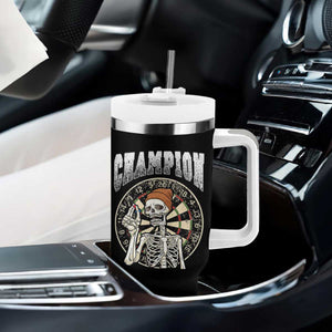 Gothic Skull Dart Master Tumbler With Handle Funny Skeleton Dartboard Champion Gift TS12 Print Your Wear