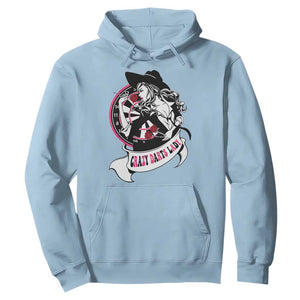 Funny Crazy Darts Lady Hoodie Coolest Girls Play Darts TS12 Light Blue Print Your Wear
