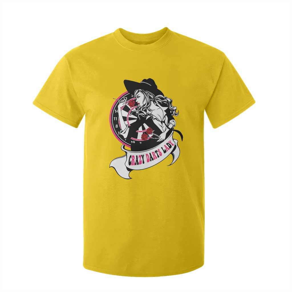 Funny Crazy Darts Lady T Shirt For Kid Coolest Girls Play Darts TS12 Daisy Print Your Wear