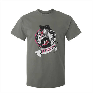 Funny Crazy Darts Lady T Shirt For Kid Coolest Girls Play Darts TS12 Military Green Print Your Wear