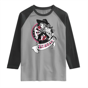 Funny Crazy Darts Lady Raglan Shirt Coolest Girls Play Darts TS12 Sport Gray Black Print Your Wear