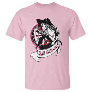 Funny Crazy Darts Lady T Shirt Coolest Girls Play Darts TS12 Light Pink Print Your Wear