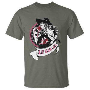 Funny Crazy Darts Lady T Shirt Coolest Girls Play Darts TS12 Military Green Print Your Wear