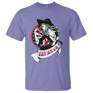 Funny Crazy Darts Lady T Shirt Coolest Girls Play Darts TS12 Violet Print Your Wear