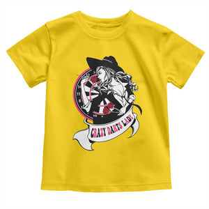 Funny Crazy Darts Lady Toddler T Shirt Coolest Girls Play Darts TS12 Daisy Print Your Wear