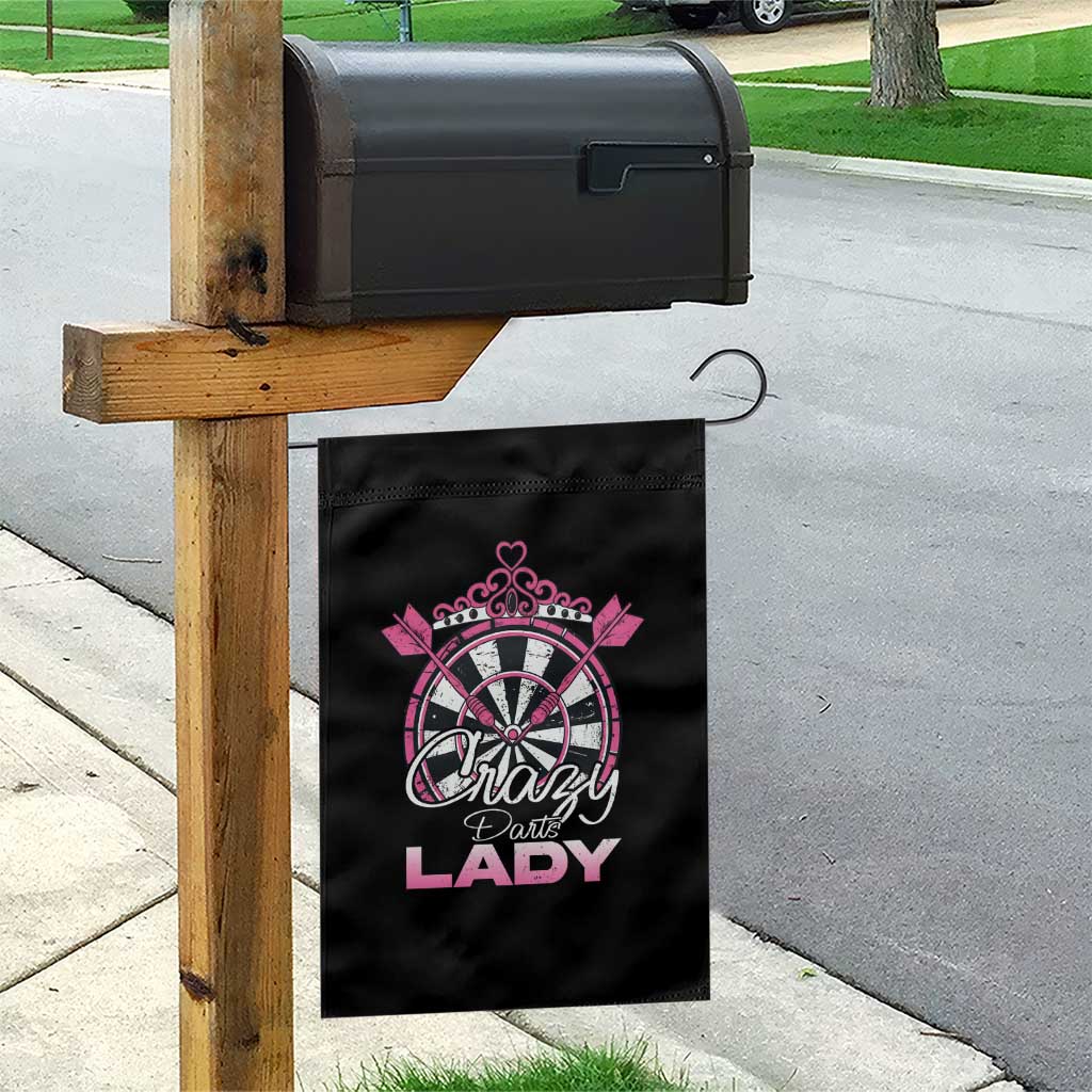 Crazy Darts Lady Garden Flag Funny Pub Game Gift For Women TS12 Print Your Wear