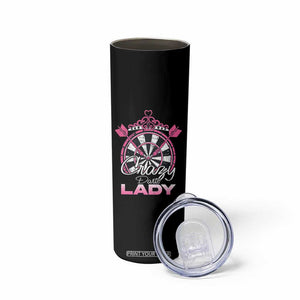 Crazy Darts Lady Skinny Tumbler Funny Pub Game Gift For Women TS12 Print Your Wear