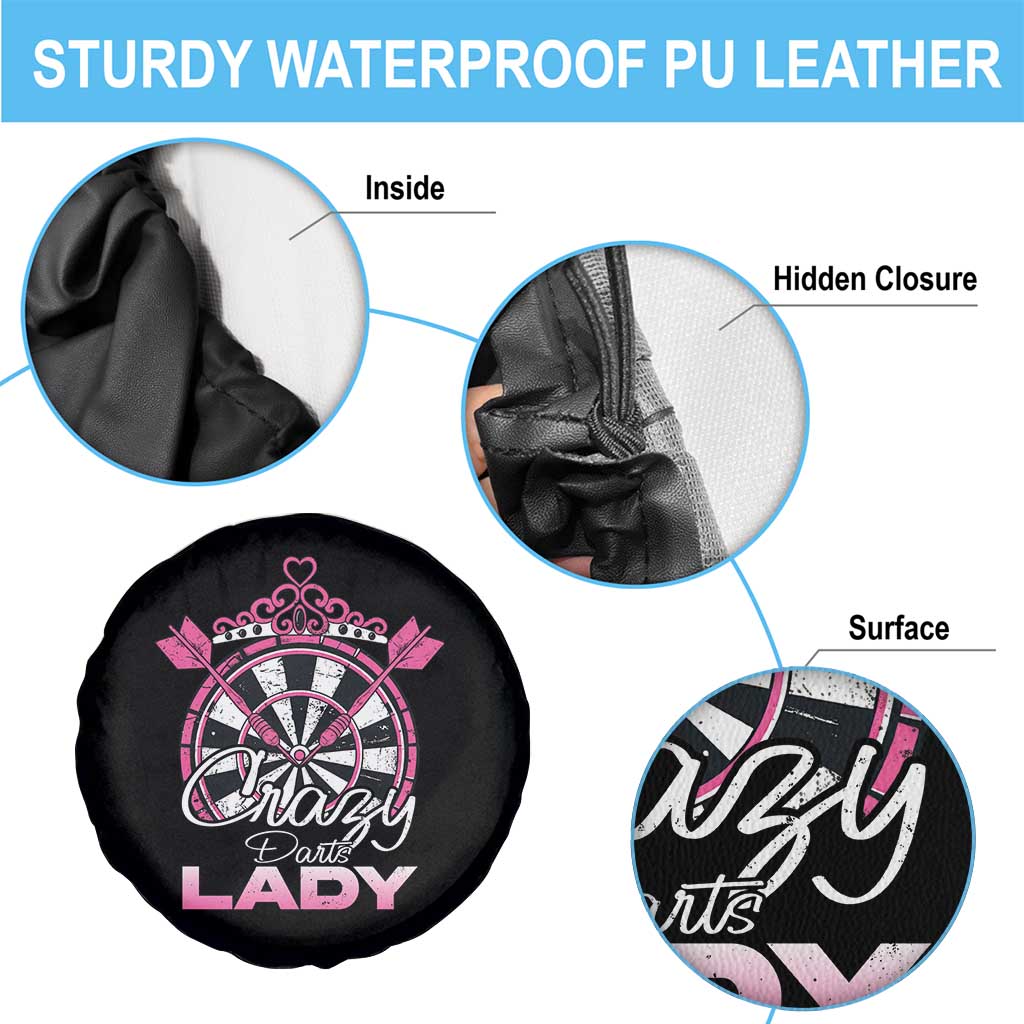 Crazy Darts Lady Spare Tire Cover Funny Pub Game Gift For Women TS12 Print Your Wear
