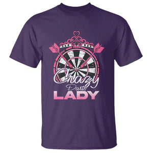 Crazy Darts Lady T Shirt Funny Pub Game Gift For Women TS12 Purple Print Your Wear