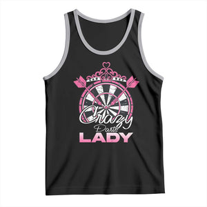 Crazy Darts Lady Tank Top Funny Pub Game Gift For Women TS12 Black Athletic Heather Print Your Wear