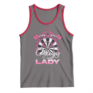 Crazy Darts Lady Tank Top Funny Pub Game Gift For Women TS12 Deep Heather Red Print Your Wear