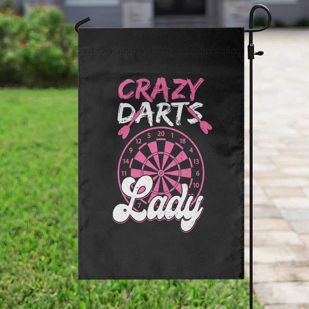 Crazy Darts Lady Bullseye Dart Shooting Garden Flag Female Dartist Gift TS12 Print Your Wear