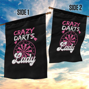 Crazy Darts Lady Bullseye Dart Shooting Garden Flag Female Dartist Gift TS12 Print Your Wear