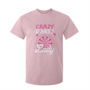 Crazy Darts Lady Bullseye Dart Shooting T Shirt For Kid Female Dartist Gift TS12 Light Pink Print Your Wear