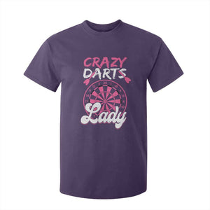Crazy Darts Lady Bullseye Dart Shooting T Shirt For Kid Female Dartist Gift TS12 Purple Print Your Wear